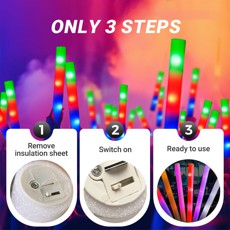 đ„Lysande LED-skumglowsticks