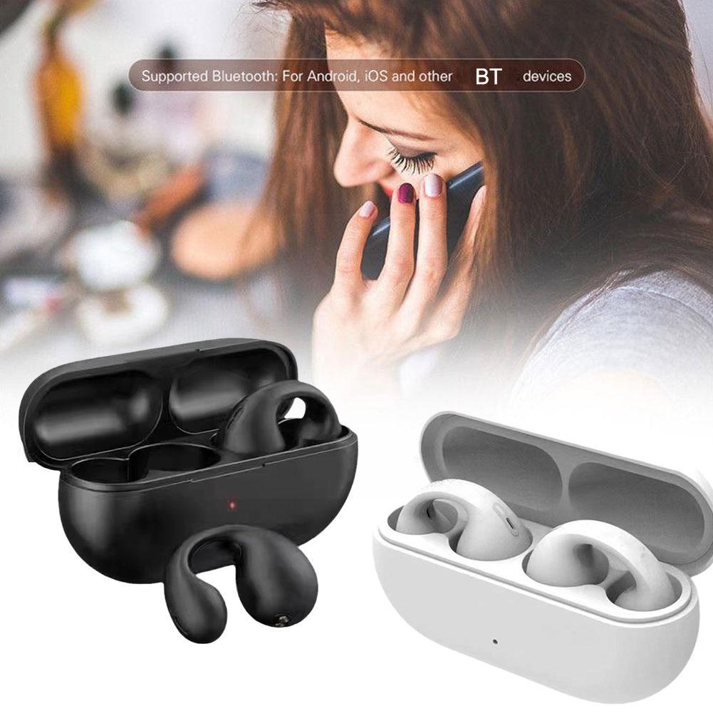 đ„ Sista dagen 49% OFF - TrĂ„dlösa vattentĂ€ta hörlurar med benledande öronclips