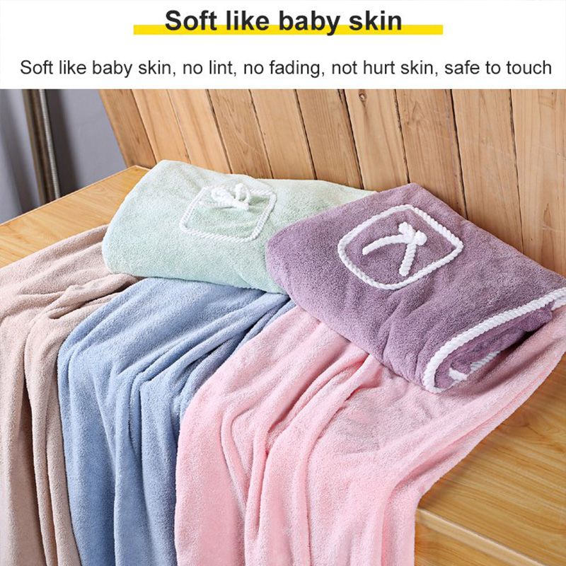 đPerfekt presentđAbsorberande badhandduk i korallfleece