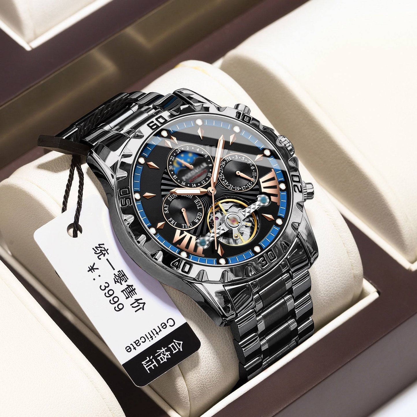 ⌚💧Swiss Brand New Waterproof Automatic Mechanical Watches
