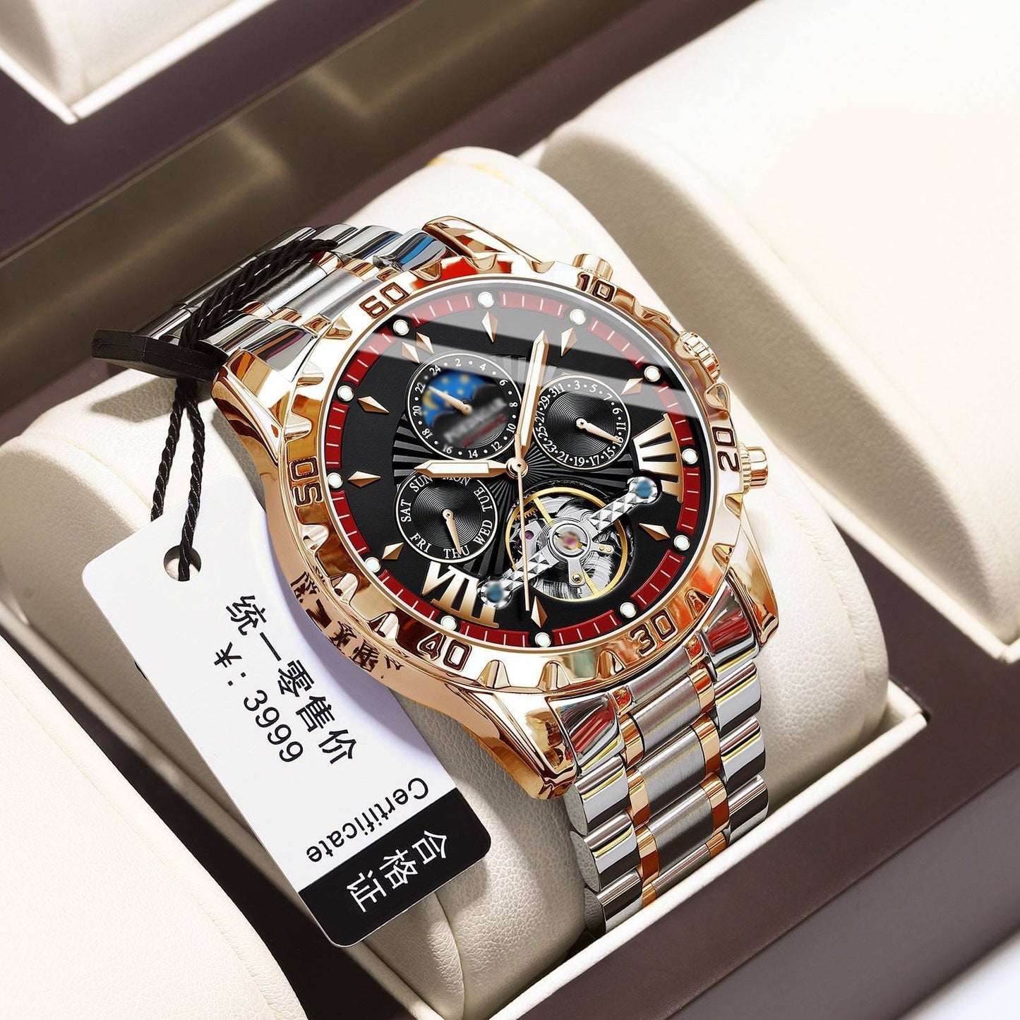 ⌚💧Swiss Brand New Waterproof Automatic Mechanical Watches
