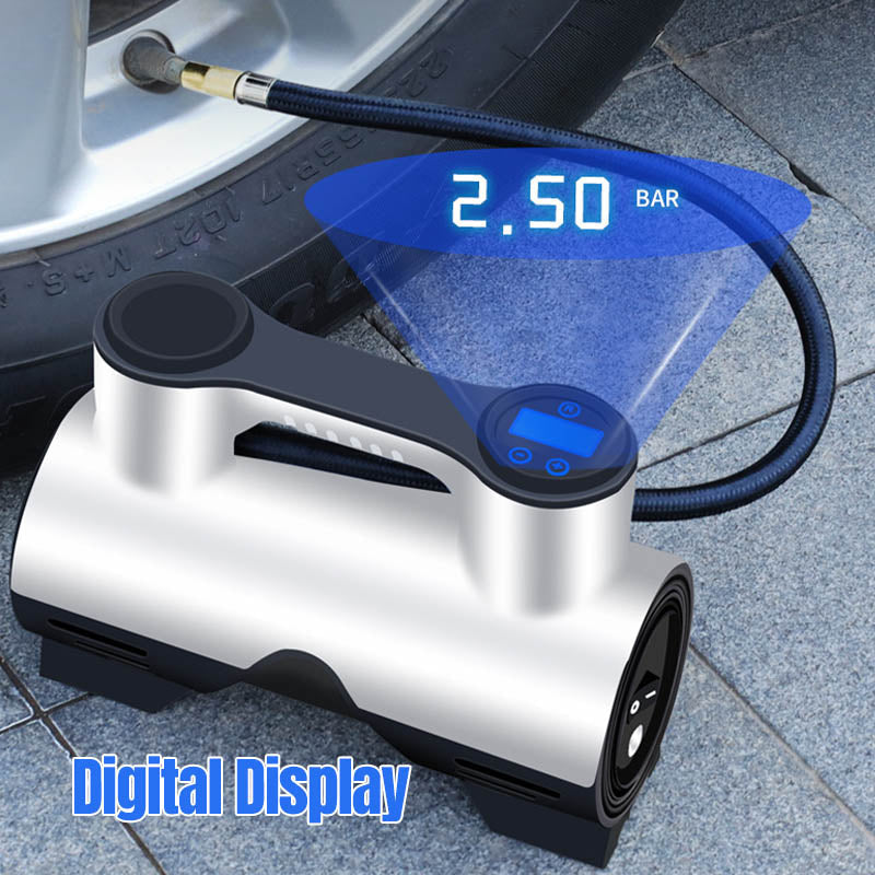 đ„BĂ€rbar sladdlös bilhjulspump med digital display