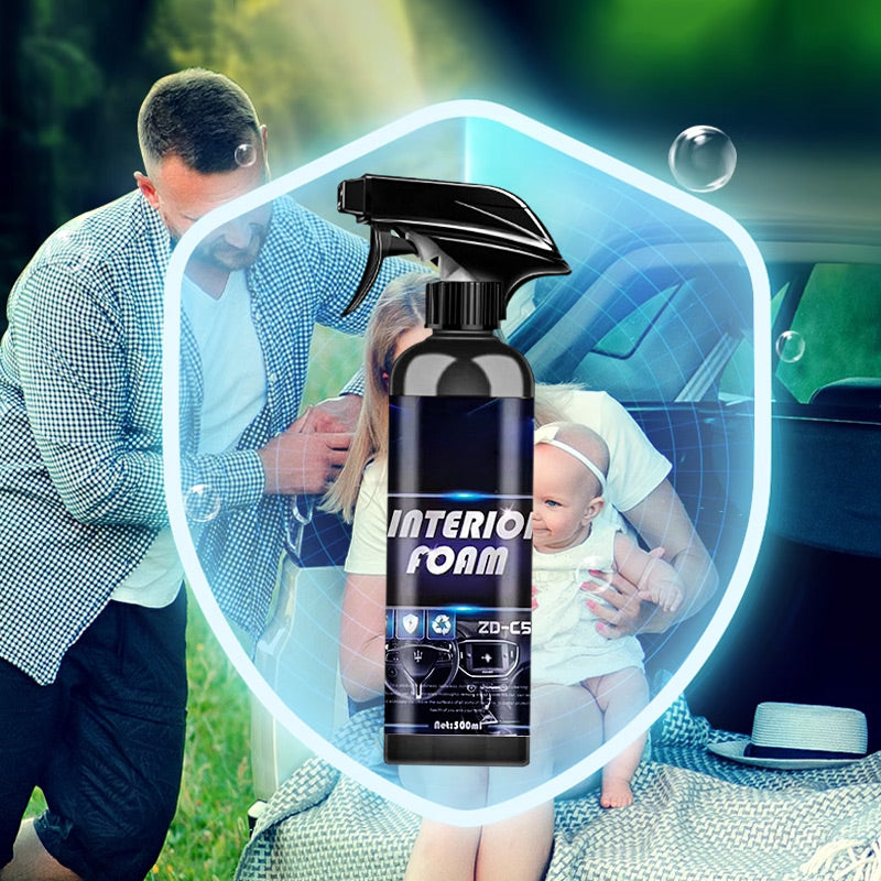 🔥Multifunktionell skumrengöringsspray för bilinredning