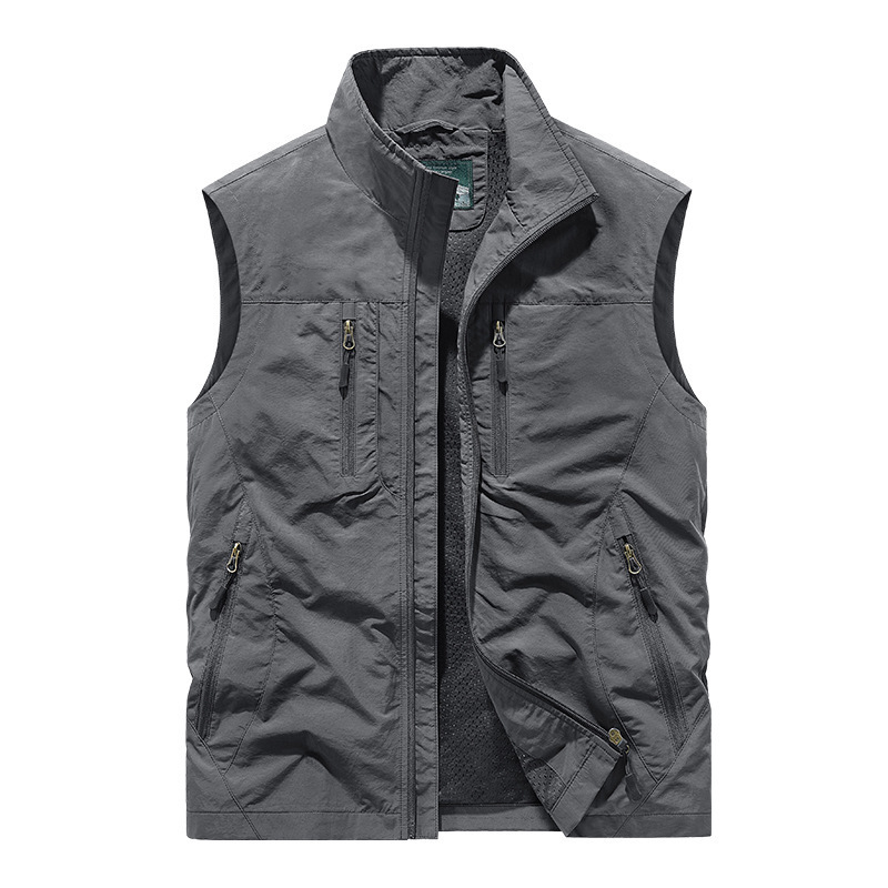 ⏰ Tidsbegränsat Erbjudande: 50% RABATT 🔥🧥 Herr Oversized Ärmlös Västjacka Med Fickor