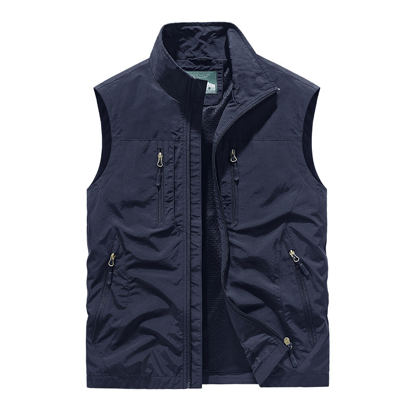 ⏰ Tidsbegränsat Erbjudande: 50% RABATT 🔥🧥 Herr Oversized Ärmlös Västjacka Med Fickor