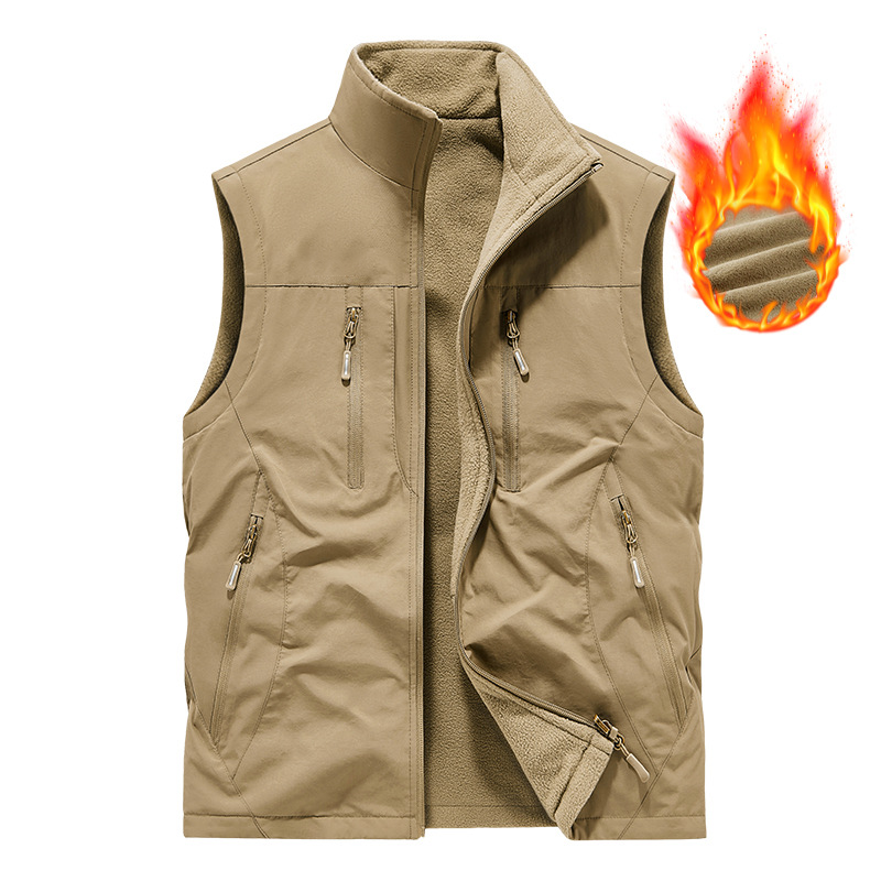 ⏰ Tidsbegränsat Erbjudande: 50% RABATT 🔥🧥 Herr Oversized Ärmlös Västjacka Med Fickor