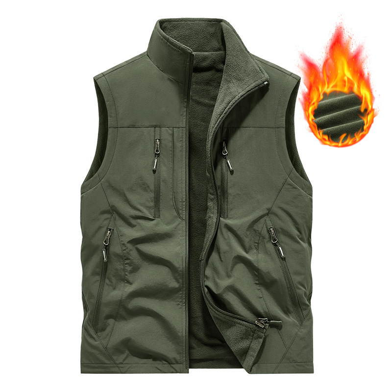 ⏰ Tidsbegränsat Erbjudande: 50% RABATT 🔥🧥 Herr Oversized Ärmlös Västjacka Med Fickor