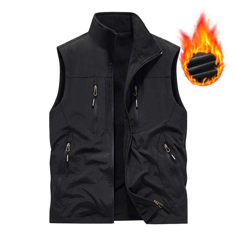 ⏰ Tidsbegränsat Erbjudande: 50% RABATT 🔥🧥 Herr Oversized Ärmlös Västjacka Med Fickor