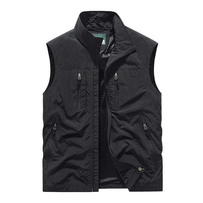 ⏰ Tidsbegränsat Erbjudande: 50% RABATT 🔥🧥 Herr Oversized Ärmlös Västjacka Med Fickor