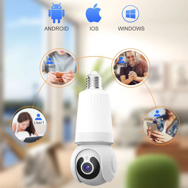 đ„Smart WiFi-sikkerhetskamera med lys