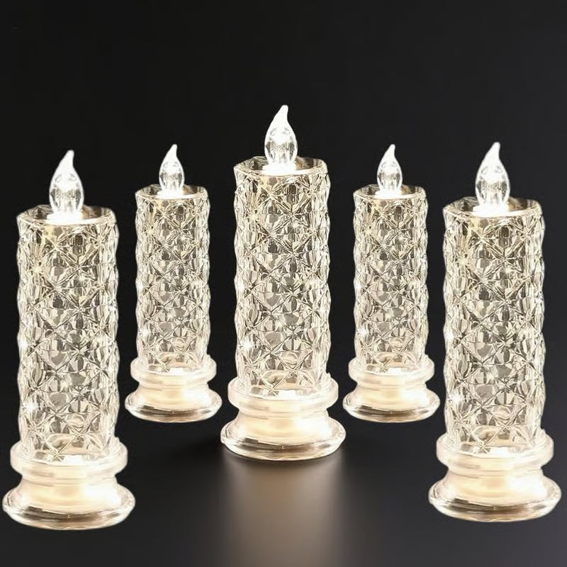 🔥Köp 1 få 1 gratis 🎁Flamfri kristallljuslampa🕯️