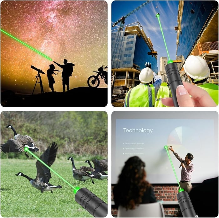 🔥Röd och grön enkelpunkts laserljus