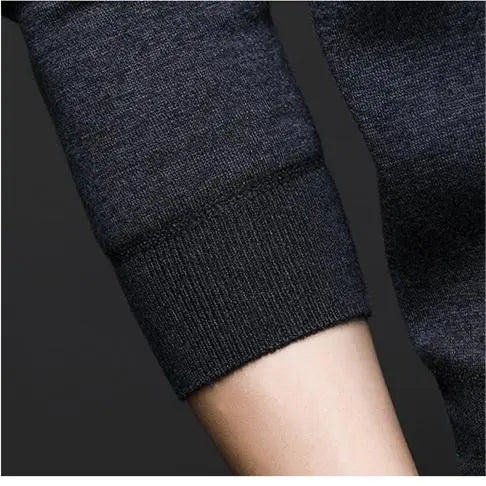 Presentval -Men's Winter Lapel vadderad förtjockad tröja