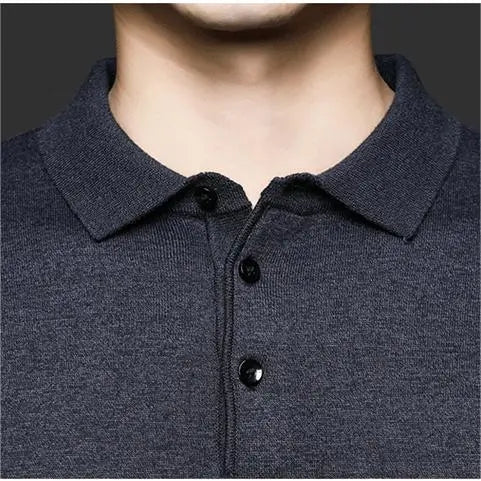 Presentval -Men's Winter Lapel vadderad förtjockad tröja