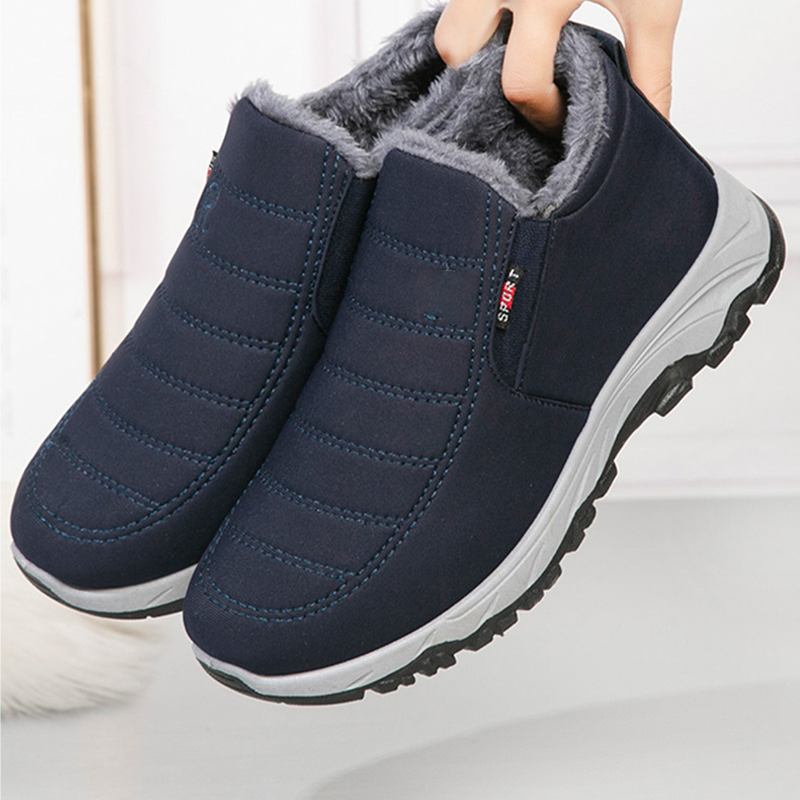 ❄️Vintermåste: Bekväma, varma slip-on-ankelstövlar för damer👢