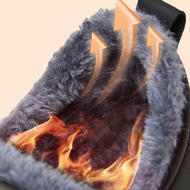 ❄️Vintermåste: Bekväma, varma slip-on-ankelstövlar för damer👢