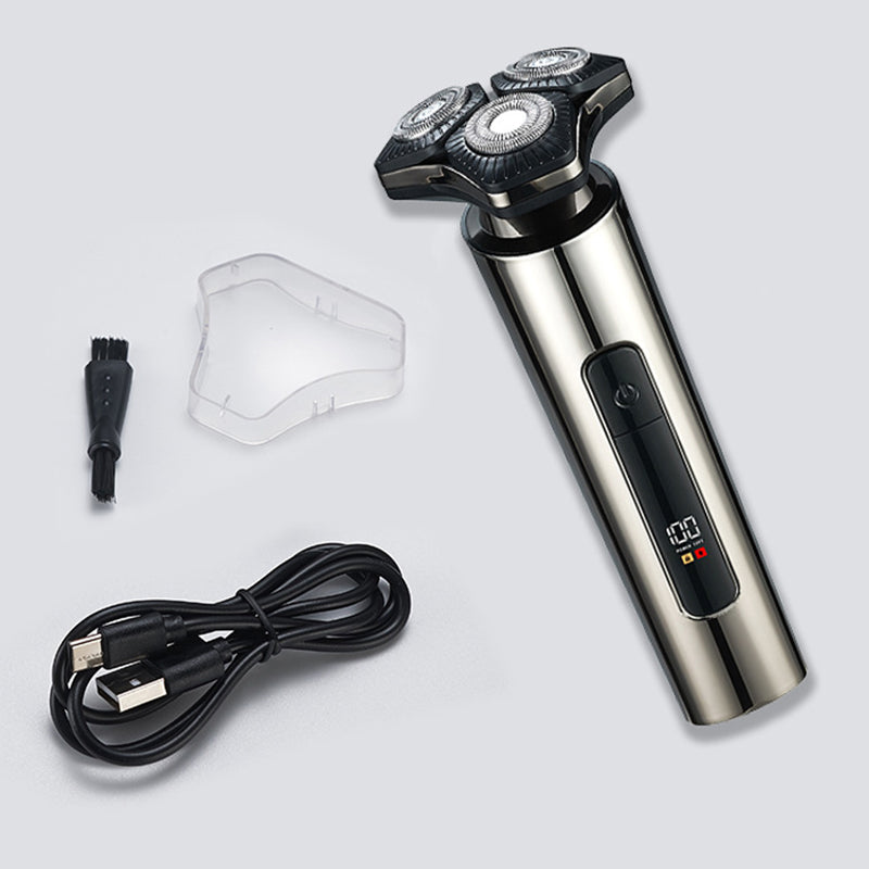 đ„Multifunktionell elektrisk LED-display 3-bladig rakhyvel för mĂ€n đ§„