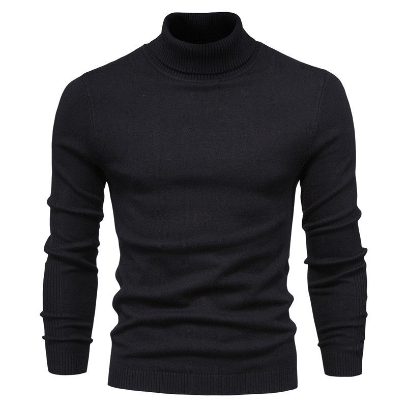 🔥Einfarbiger Strickpullover mit Rollkragen für Herren
