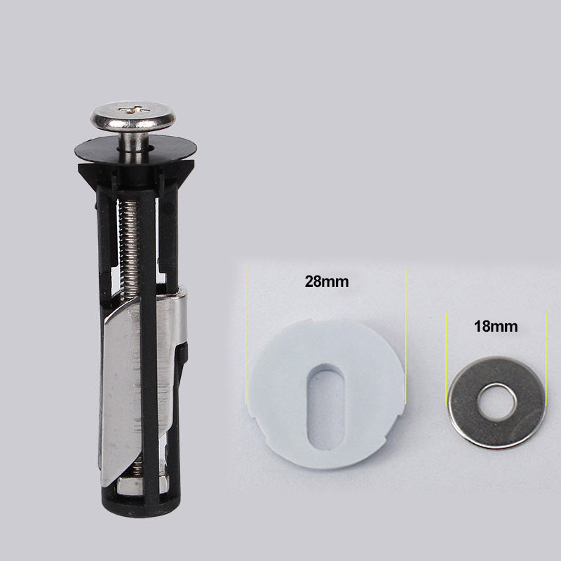 Bultsats för kraftiga fästanordningar för toalettstol