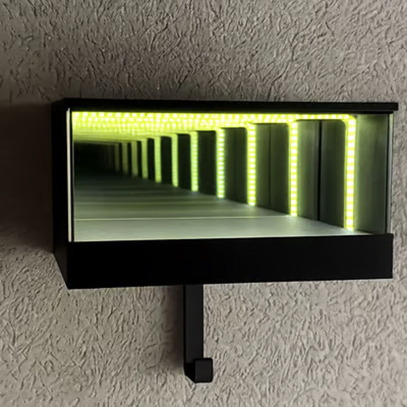 ⏳Begränsad tid 50 % rabatt⏰Infinity Mirror LED-nyckelhållare för garage🗝️🪞🏎️