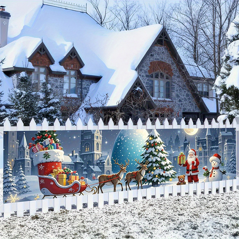 đ„Utomhus Merry Christmas hĂ€ngande banner