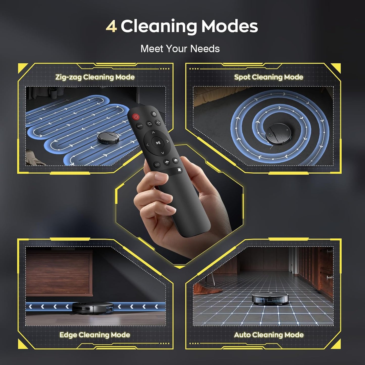 Kraftfull allt-i-1 robotdammsugare