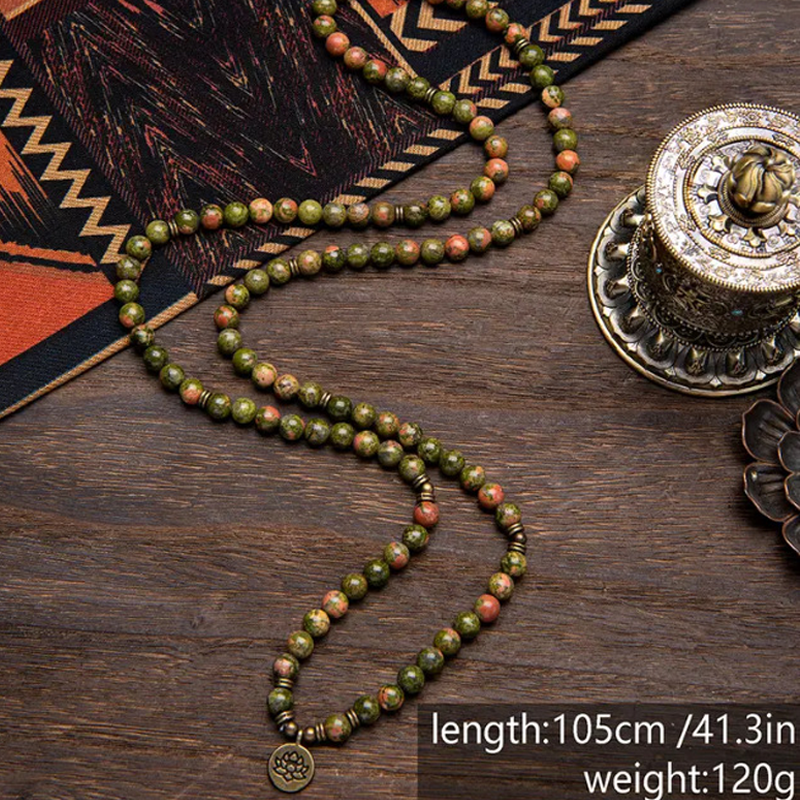 đ„Bohemian Natural Stone Beaded Necklace