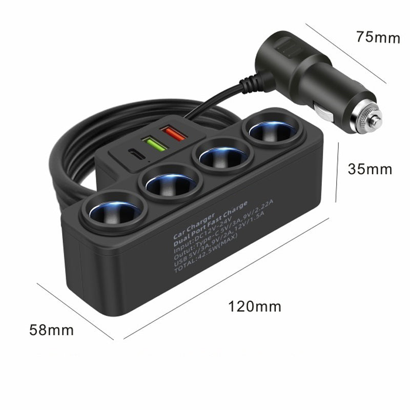đ„Heta erbjudanden â 7-i-1 cigarettĂ€ndaradapter â 120 W effekt!âĄ