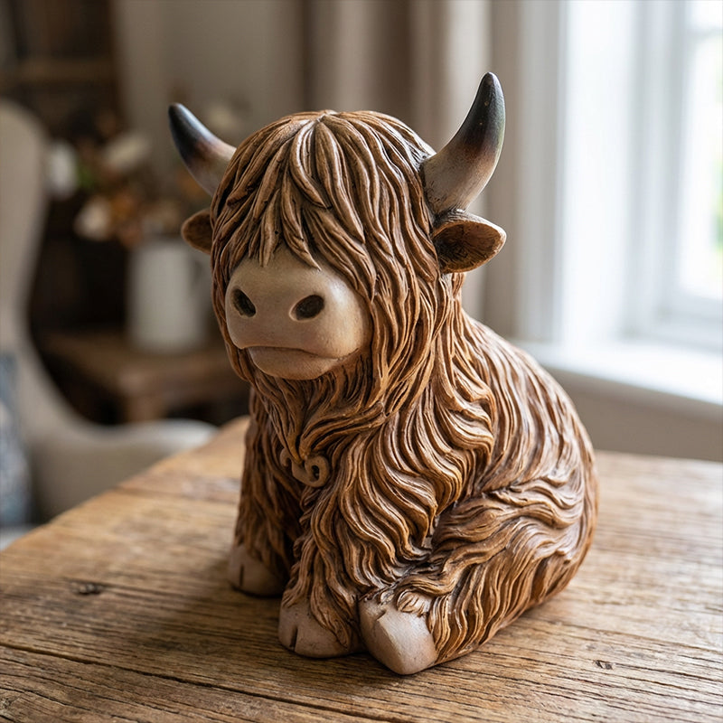 đźNyhet 50 % RABATTđ„Varm Highland Light: Lampa i form av en Highland-ko