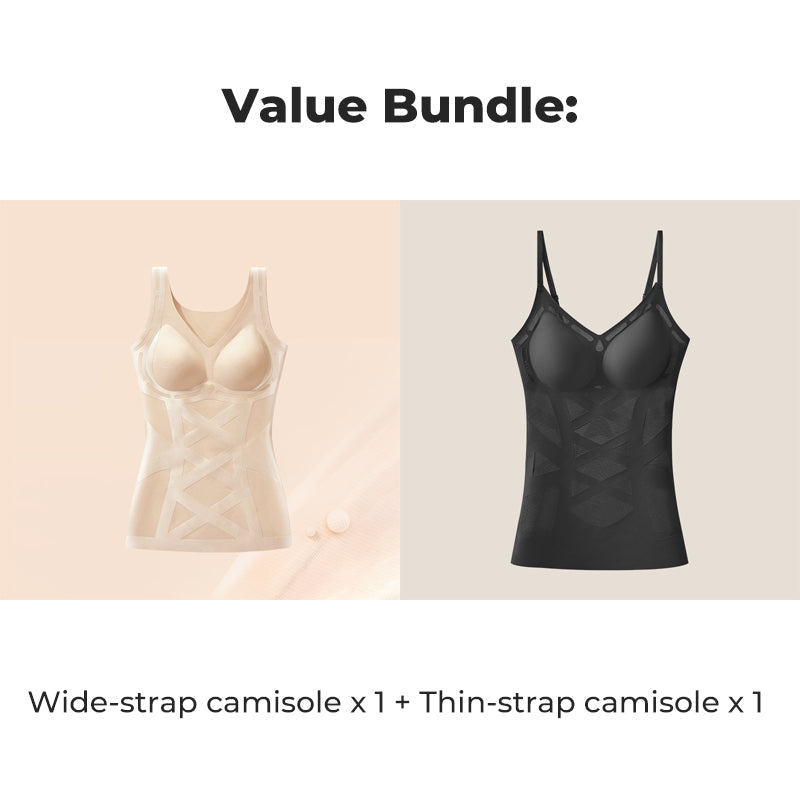 📢📢🔥50 % RABATT !! ✨Sömlös kroppsformande camisole med inbyggd behå