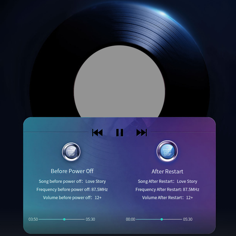 Universell FM-Bluetooth-sändare med dubbla portar för bil