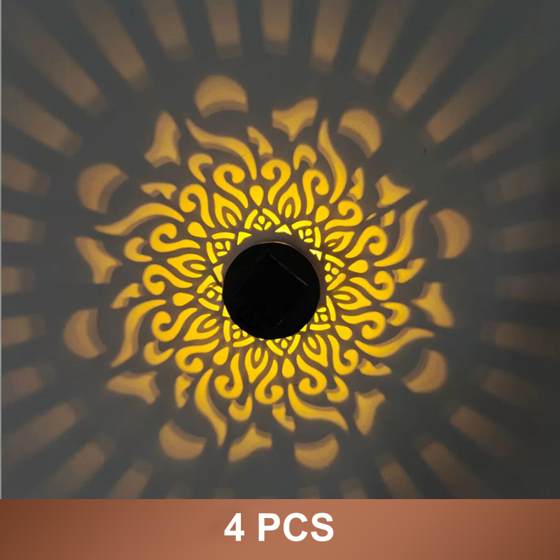 Solcellsdriven mandalaprojektorlampa