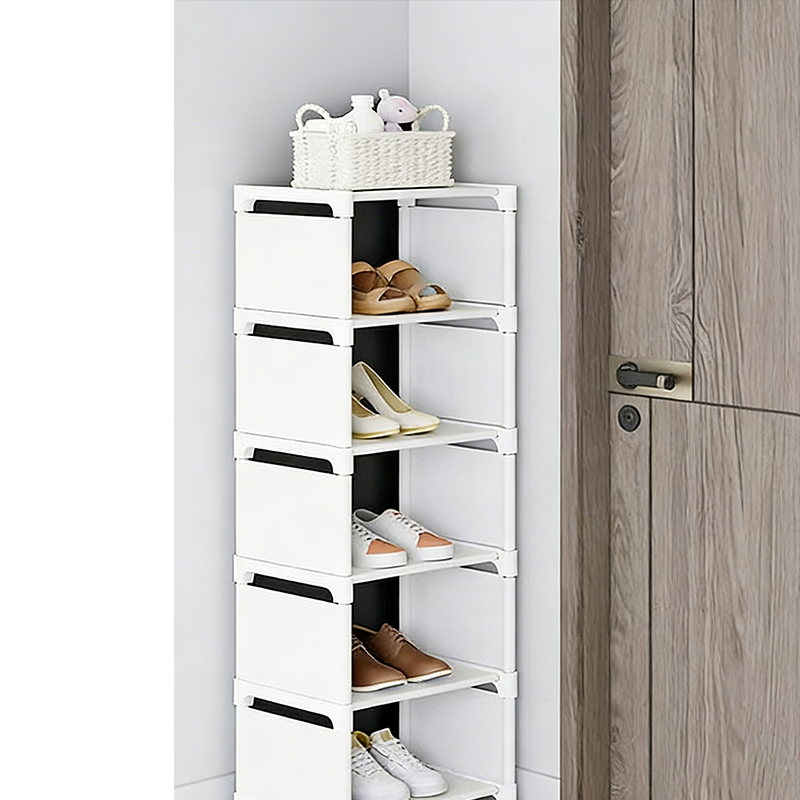 Vertikal shoe rack för ingång