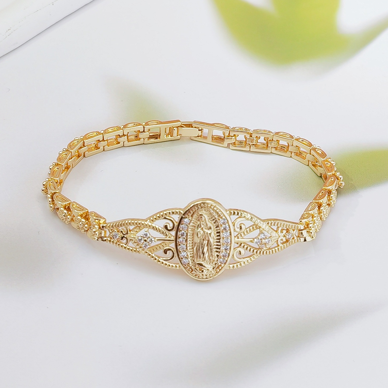 đż 50% RABATT NU! đž Elegant IhĂ„lig Blomma Jungfru Maria Armband â Delikat Design, Hypoallergen & Perfekt för Dagligt Tro-inspirerat Bruk âš