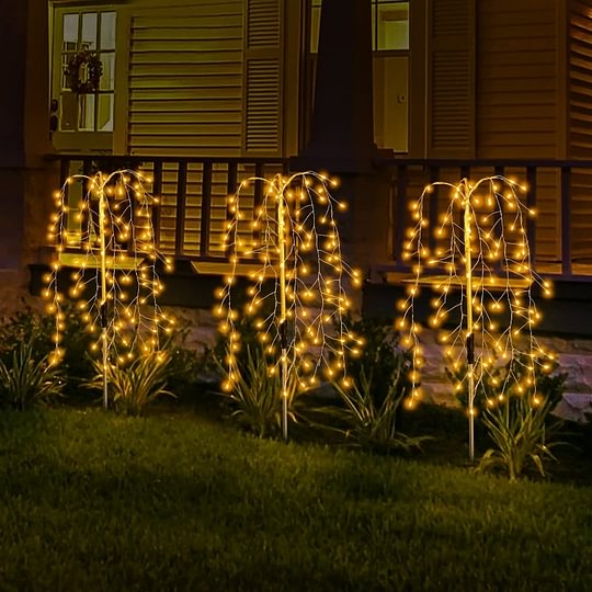 đ Solcellsdrivna TrĂ€dgĂ„rdslampor â 100/200 LED & IP55 VattentĂ€t