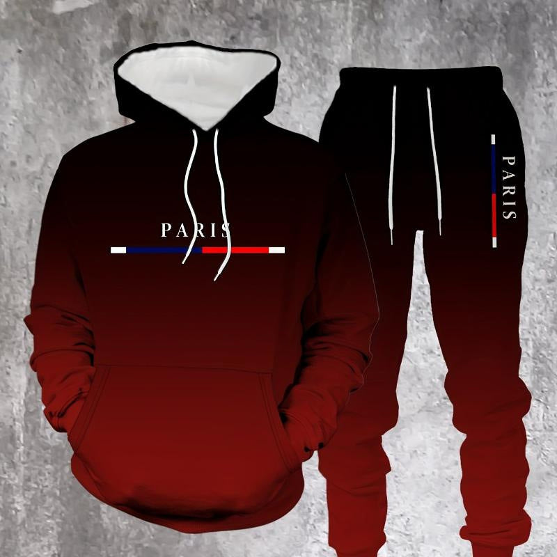 đ Nyhet đ„ Herr Gradient Tracksuit - HĂ€tttröja och Joggingbyxor