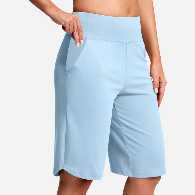 đââïž 50% RABATT NU! Damernas högmidjade yogashorts med fickor â mjuka, flexibla & praktiska â perfekta för yoga, löpning & vardag đ§ââïžâš