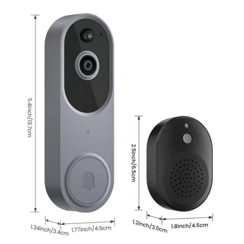 đąđą50 % RABATT!! â°Smart Hem TrĂ„dlös HD Videodörrklocka och Klocka