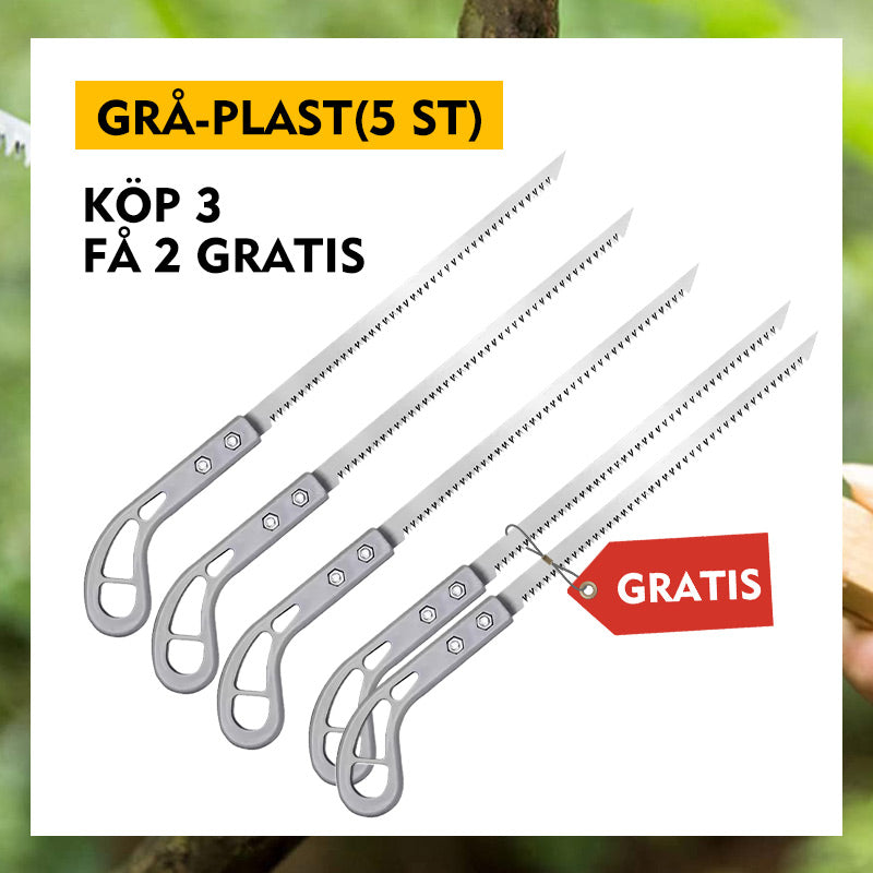 ✂️ 50 % RABATT NU! 🌿 Effektiv handsåg – 3-sidiga rakhyvlar, böjt blad & ergonomisk design – perfekt för utomhuspromenader och trädgårdsarbete 🏕️