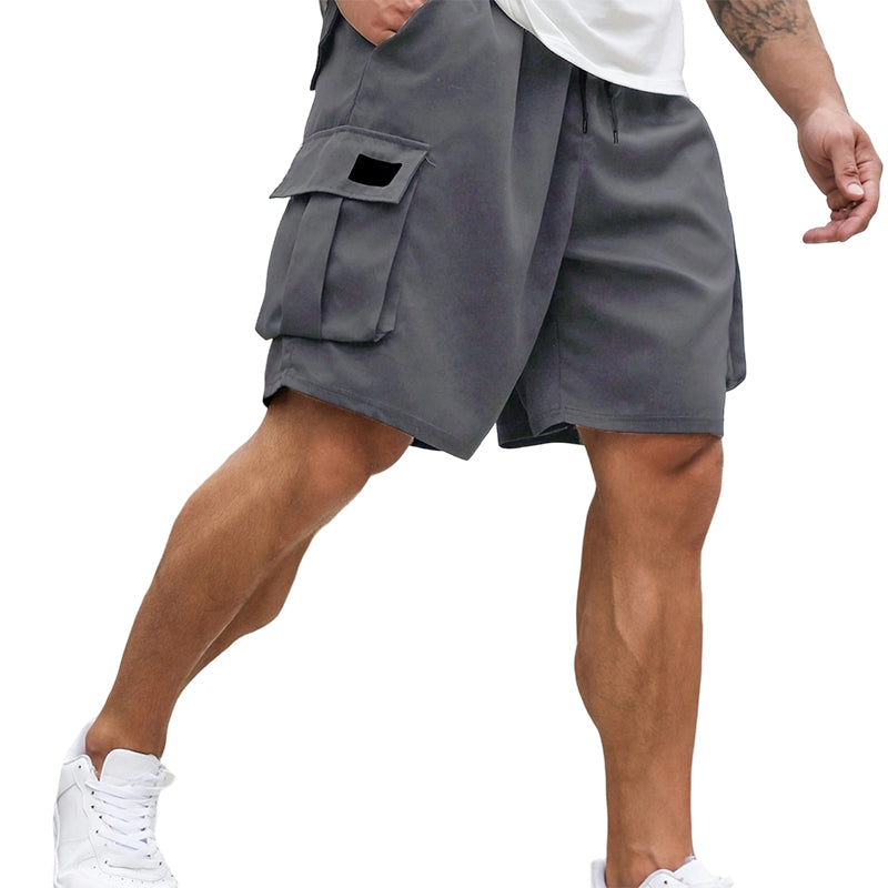 đ©ł50 % RABATTâš Avslappnade sommar-cargoshorts för herr đ Rymlig passform, praktiska sidfickor, luftigt material för varmt vĂ€der âš