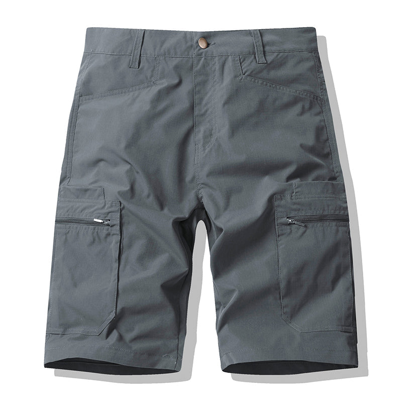 𩳠50% RABATT NU! đ§ Herr Zip-Up Cargoshorts â Andningsbara, SĂ€kra Fickor & Lös Passform â Ledredo, Stadsmart đČ