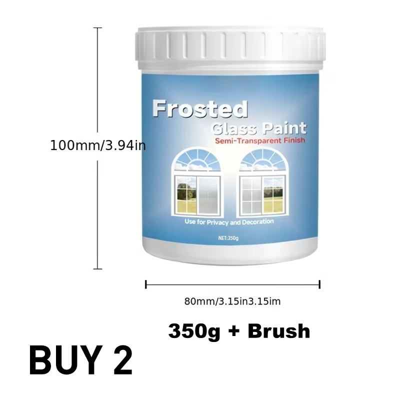 Färg för frostat glas för ökad insynsskydd