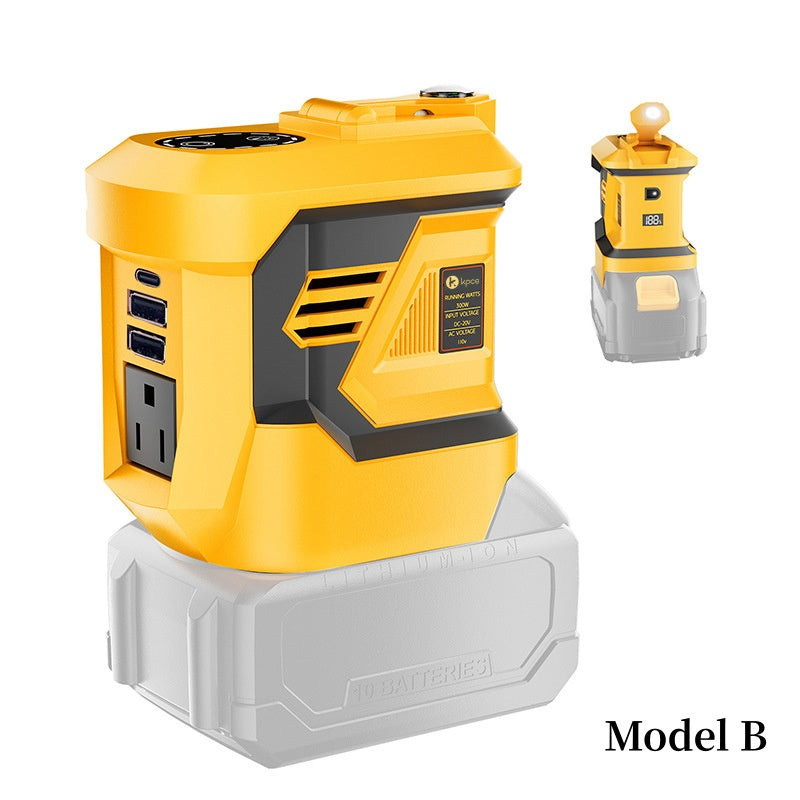 đ 300W portabel inverter â 12V till 230V, med USB-portar, perfekt för laptop, mobil & kamera under resa & friluftsliv đïž