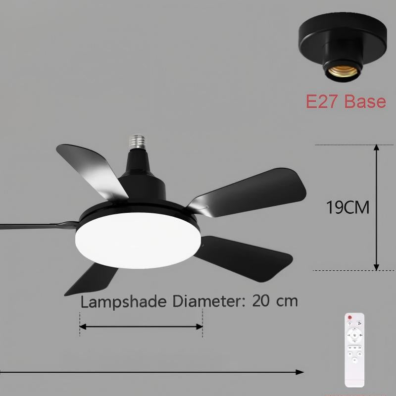 Takfläkt med Lampa och Fjärrkontroll