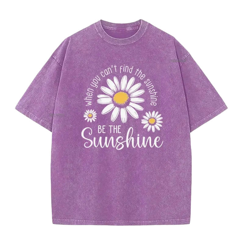 👕☀️ Mjuk tusensköna T-shirt i vintage-tvättad kvalitet