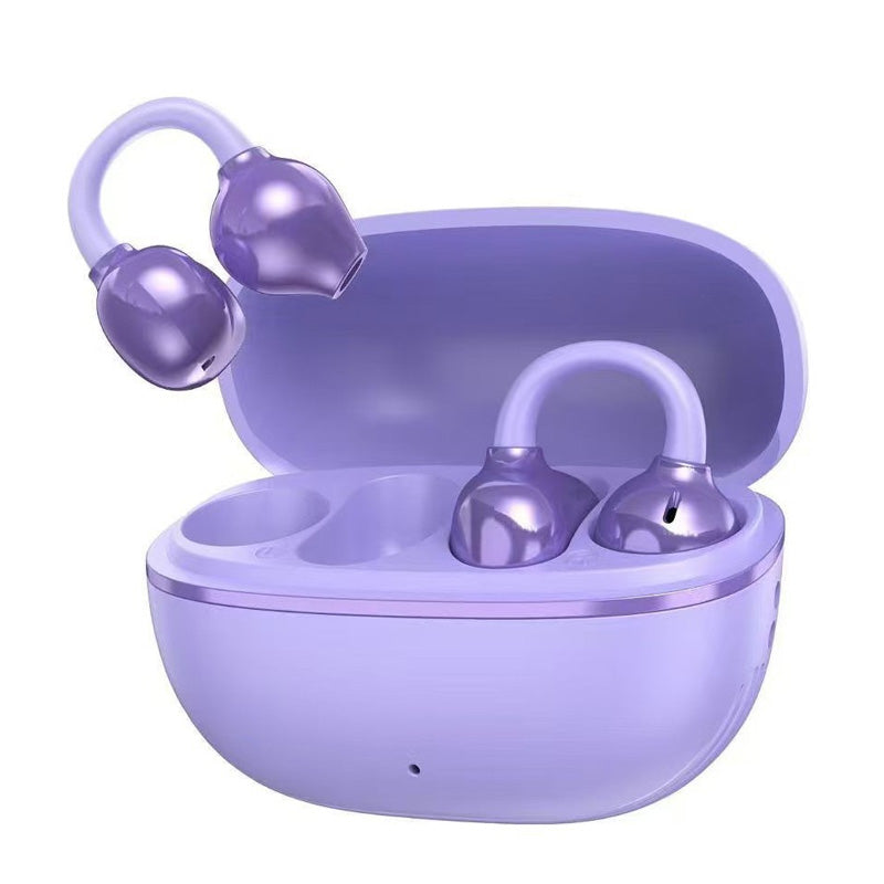 đ„Bluetooth 5.4 Clip-On Open Ear-öronsnĂ€ckor med brusreducering