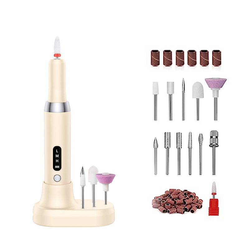 đ
50 % RABATT NU! ⥠TrĂ„dlös elektrisk nagelborrmaskin med laddningsbas â justerbar hastighet 0â15 000 RPM & LED-display â perfekt för hemmamanikyr đ