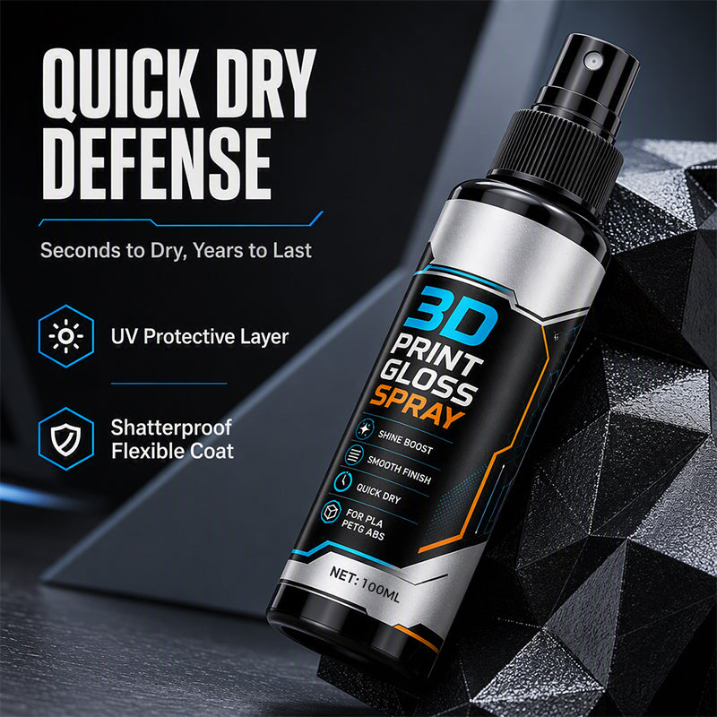 🖨️ KÖP 2, FÅ 1 GRATIS! ✨ 3D-skrivare Glanssspray – Snabbtorkande, minskar lagerlinjer & glansigt – Perfekt för PLA, PETG & ABS – Professionell ytfinish 🎨