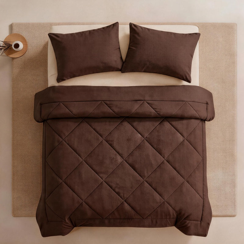đïž 50% RABATT NU! âš 3-delat vadderat tĂ€ckset med örngott â molnlik komfort, diamantkvistring & fukttĂ„lig mikrofiber â perfekt för alla sĂ€songer đ€