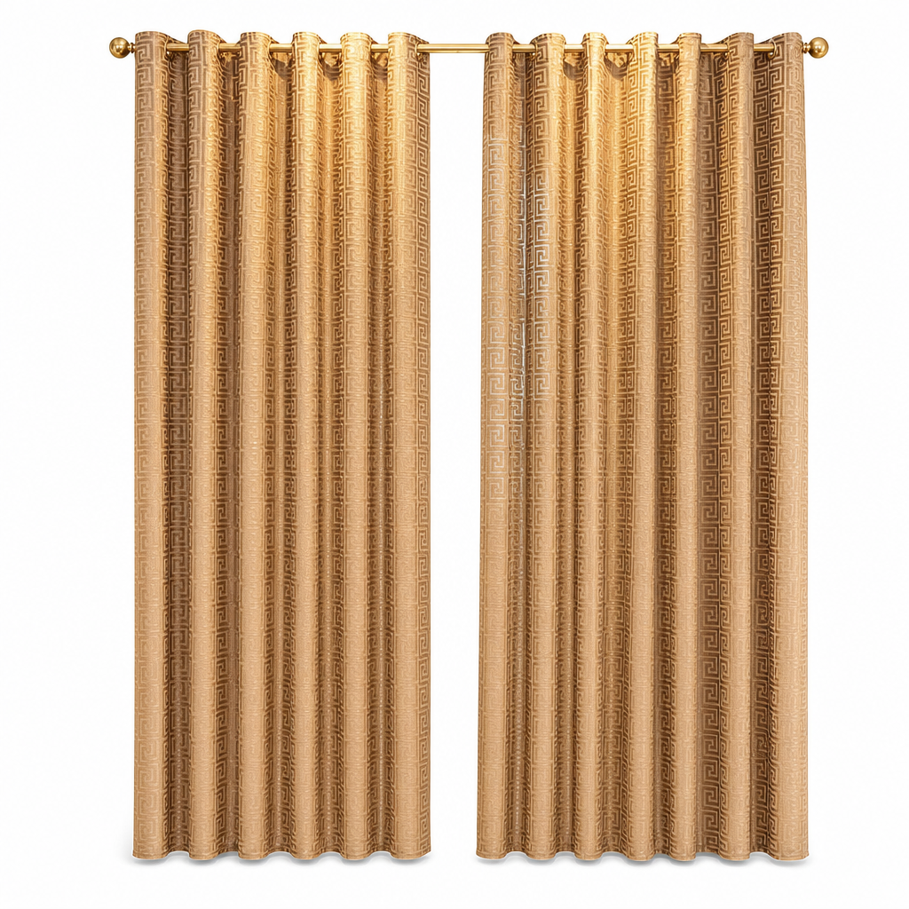 đȘ 50% RABATT! âš Geometrisk jacquard-gardin i skir voile â Ljusfiltrerande, elegant & slitstark đïž